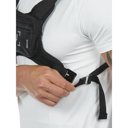 Lightweight Running Chest Bag for Men – Reflective Adjustable Vest Strap, Waterproof, Cycling Hiking Skiing Sports Pack