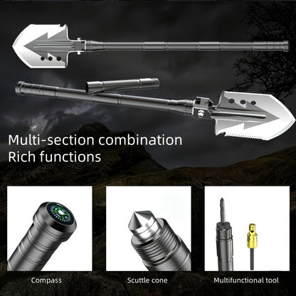 Hand-Forged Camping Axe & Shovel Set Portable Outdoor Tool Kit for Chopping Firewood Hiking Backpacking Gardening Backyard Survival Activities