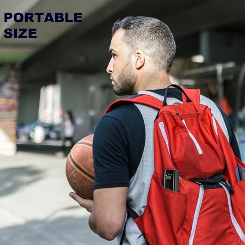 Portable Tire Inflator 150PSI | Digital Gauge LED Light USB Charging