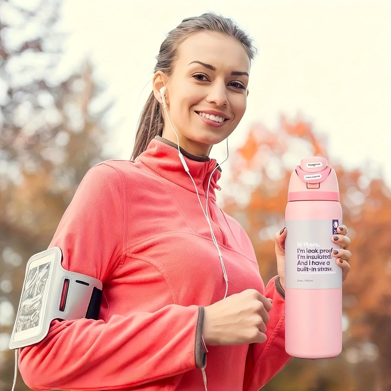 32oz Insulated Water Bottle with Straw - 304 Stainless Steel Vacuum Flask Keeps Cold 24H Hot 12H, Large Capacity Leak-Proof Sports Bottle for Gym, Camping, Office & Outdoor Adventures