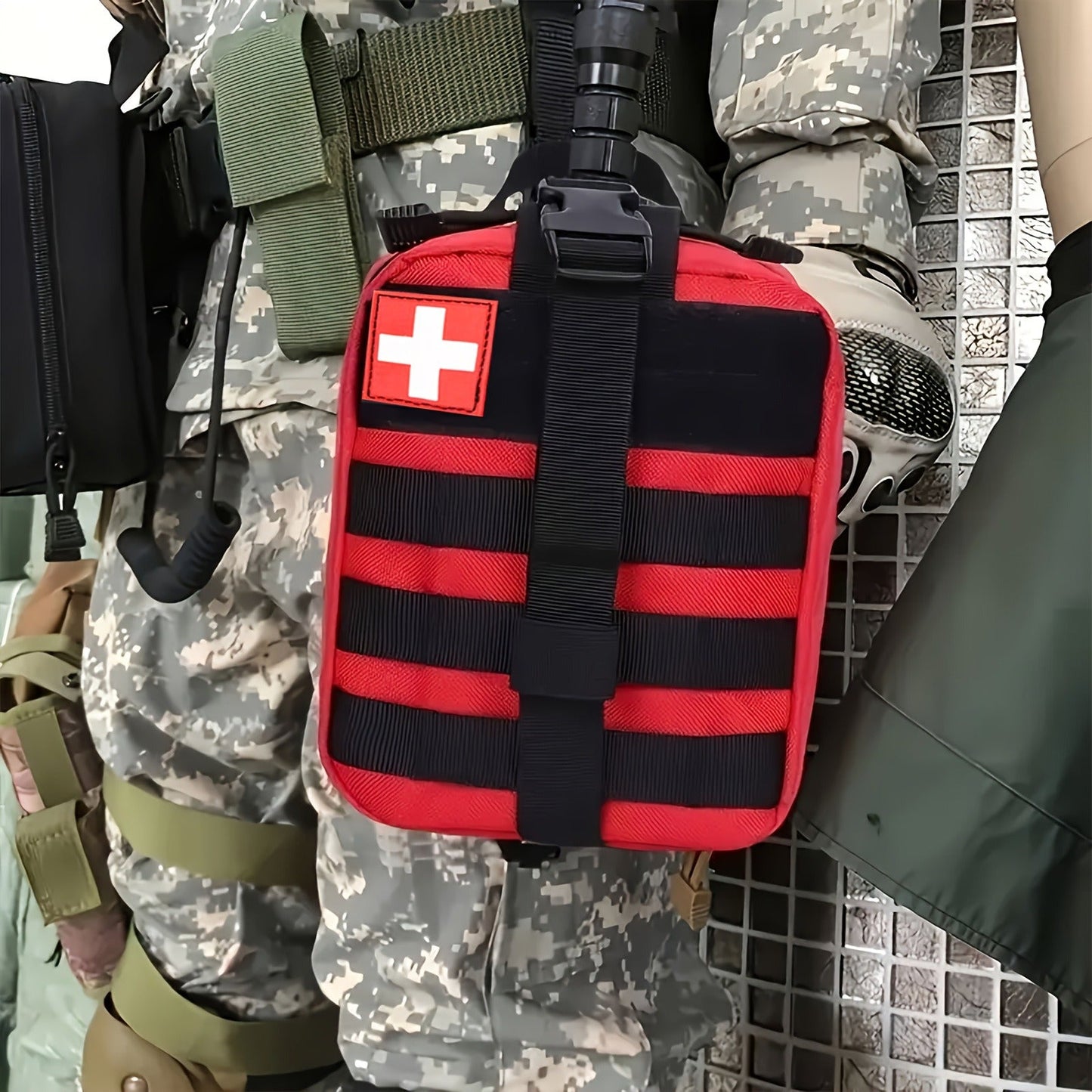 157PCS MOLLE Survival Kit – Outdoor First Aid Emergency Gear for Camping Hiking Adventure Travel Car Home Office School, Complete Survival Tools Set, Best Gift for Men & Women