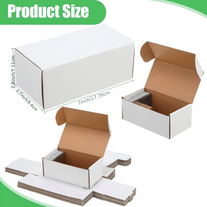 Trading Card Storage Box 20 Pack Cardboard 7x3.7x2.8 Inch Baseball Card Storage Boxes Collectible Cases for Sports Cards Gaming Cards TCG MTG Pokemon Card Collecting Holder Supplies Upgraded Version