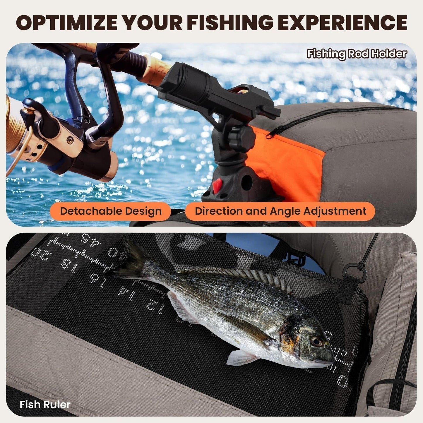 Inflatable Fishing Float Tube 350 LBS – Portable Belly Boat with Aluminum Paddle, Fish Ruler & Rod Holder | 600D PVC Backpack Float Tube for Lake, River & Sea Angling | Inflates in 15 Min, 13.5 LBS
