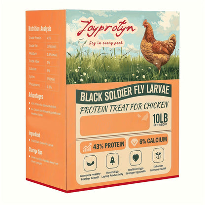 Dried Black Soldier Fly Larvae for Chickens - High Protein BSF Larvae Treats with Calcium for Laying Hens Ducks Quail Birds Reptiles Non-GMO Natural