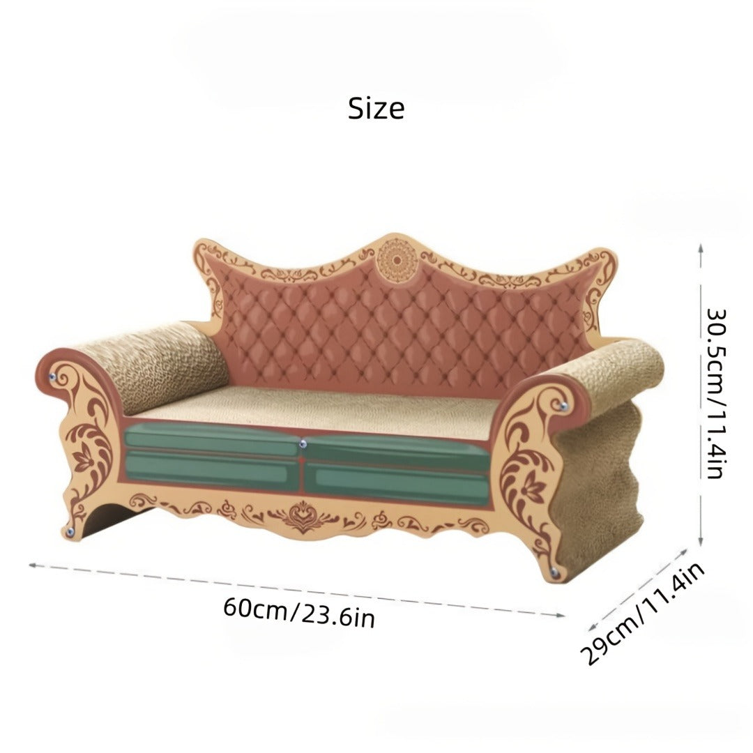 Cat Scratching Board Sofa – Chaise Longue Cat Bed with Anti-Scratch Protection | L-Shaped Vertical Scratcher, Wear-Resistant & Non-Shedding, Large Cat Furniture