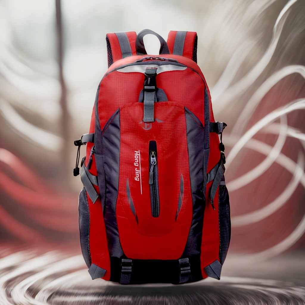 Hiking Daypack 25.5L Lightweight Oxford Backpack for Men Women with Laptop Compartment Torso Adjustment Outdoor Sport Cycling Travel Camping Backpack Red Blue Black Orange