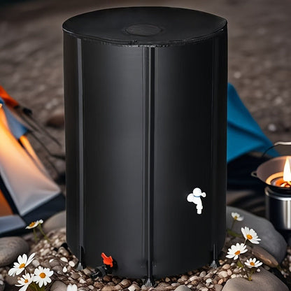 Collapsible Water Tank Large Capacity – Foldable Rainwater Collection System, Drinking Water Safe, 52 to 200 Gallon Options for Irrigation, Swimming Pool, RV & Camping – Green or Black