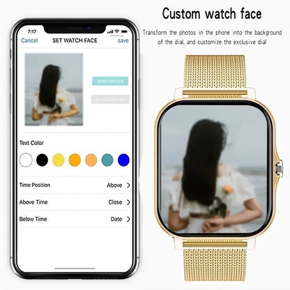 Full Touch Screen Smartwatch with Wireless Call & Sport Modes