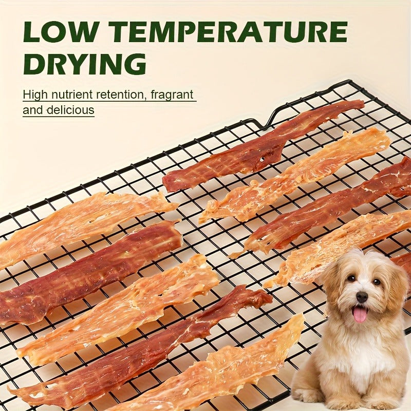 Cat & Dog Treats Chicken Jerky & Duck Jerky Combo – High Protein Grain Free Training Rewards, Dental Chews, Healthy Snacks for Puppies Kittens Adult Dogs Cats, Natural Pet Nutrition