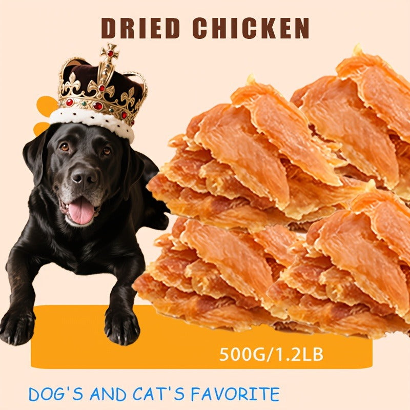 Chicken Jerky Dog Treats – Dried Chicken for Dogs, High Protein Easy to Digest, Long Lasting Training Reward Snacks for Puppies Small Medium Large Breeds, Natural Healthy Dog Chews