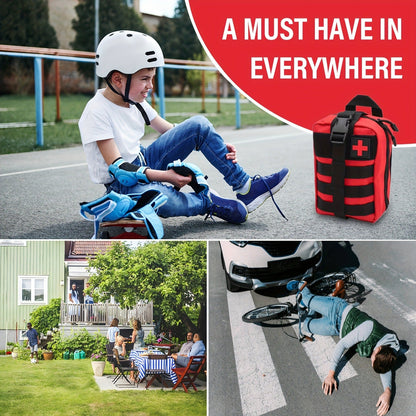 379-Piece First Aid Kit – Complete Emergency Safety Supplies for Home, Outdoor Hiking, Camping & Survival