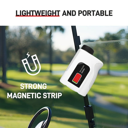 Slope Switch Golf Rangefinder 1000 Yard | 6x Magnification Laser Rangefinder with Flag Lock Vibration, Slope Compensation & Magnetic Strip – Rechargeable Monocular for Golfers