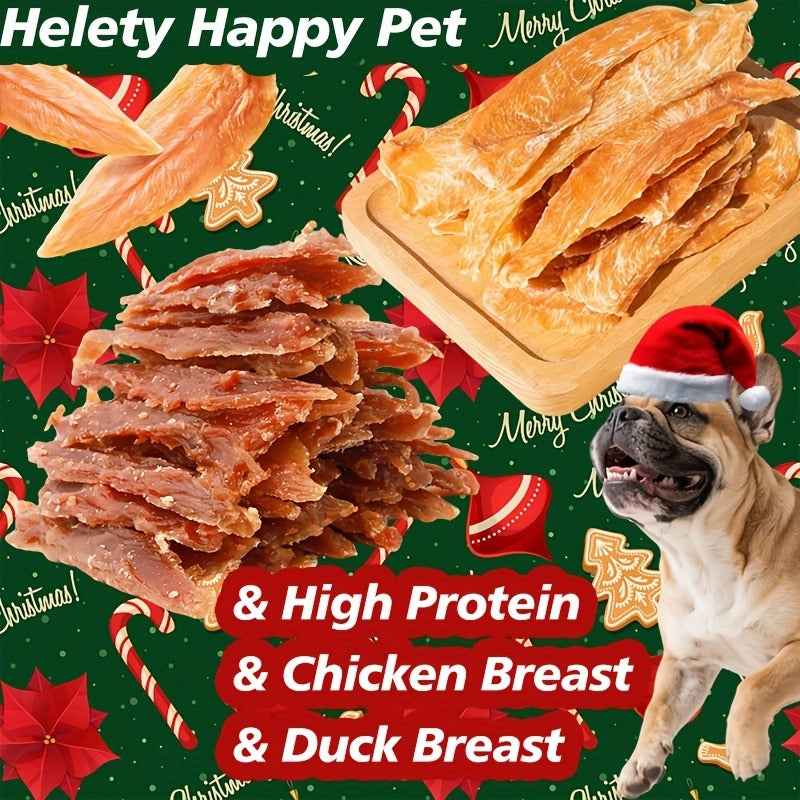 Air-Dried Dog Treats Chicken & Duck Breast Sticks – Single Ingredient Grain Free High Protein Dog Chews, Natural Jerky Snacks for Dogs, Multiple Sizes 100g 200g 300g 600g