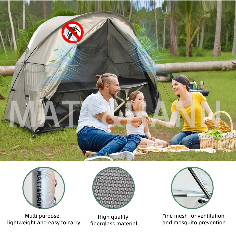 Ultralight Single Person Bicycle Tent with Mesh Ventilation – Freestanding, Easy Setup, Carbon Steel Poles, 3-Season – Lightweight Camping Tent for Cycling, Backpacking & Fishing