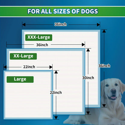 Dog Training Pads for Puppies Large - Disposable Pee Pads with Odor Control, Leak-Proof & Super Absorbent - Puppy Potty Pads for Housebreaking, 40/50/120 Count