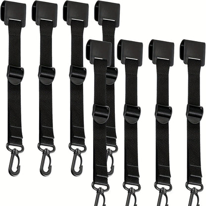 Canopy Hanging Clips for Tent & Vendor Booth – Heavy Duty Clip Set for Hanging Signs, Flags, Lanterns & Banners – Outdoor Camping & Exhibition Display Clips, Black, 5pcs or 8pcs