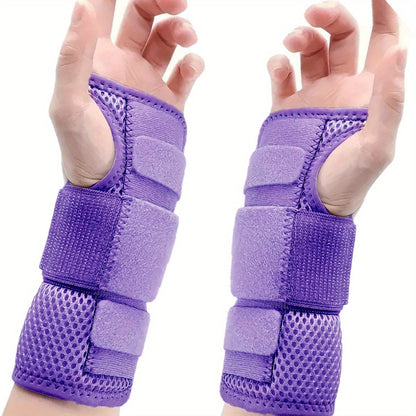 Carpal Tunnel Wrist Brace 2-Pack – Left & Right Hand Adjustable Compression Night Support Splint | One Size Fits All Wrist Stabilizer for Carpal Tunnel Syndrome, Tendonitis & Arthritis Relief