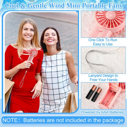 Portable Cooling Towel & Handheld Fan Set 24-Pack – Mini Ice Towels with Fans for Sports, Gym, Yoga, Travel & Camping, Multicolor Reusable Chilling Cloth & Fan Combo, Summer Heat Relief Kit