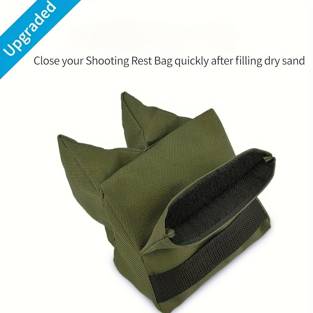 Shooting Rest Sandbag Bags Front & Rear Support Stand Holders for Rifle Gun Shotgun Bench Rest Target Sports Hunting Photography Unfilled Tactical Shooting Bag Set