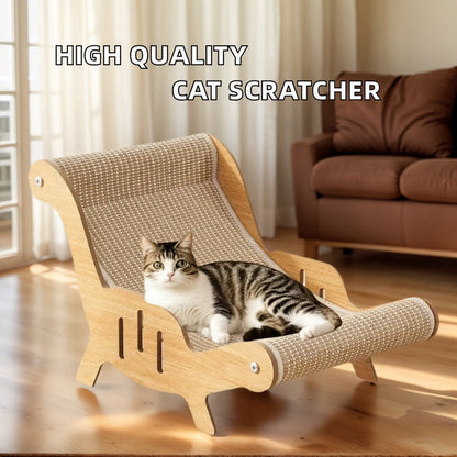 Cat Scratcher Lounge Pad Large Upgraded Sisal for Indoor Cats - Durable Stable Cat Furniture Scratch Board & Resting Mat, Combo Set Available with Leash & Collar