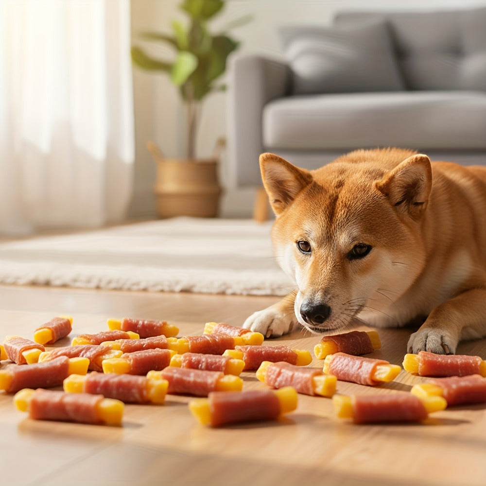 Dog Treats High Protein Training Sticks Chicken Duck Sweet Potato Milk Flavor Healthy Digestible Reward Snacks for Small Medium Large Dogs 200g 400g