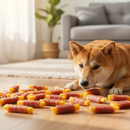Dog Treats High Protein Training Sticks Chicken Duck Sweet Potato Milk Flavor Healthy Digestible Reward Snacks for Small Medium Large Dogs 200g 400g