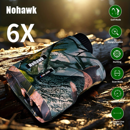 Laser Rangefinder 1000M USB Rechargeable – Hunting & Golf Range Finder with Speed, Altitude & Slope Compensation | M/Yard Switch, 7 Measurement Modes, Compact Design