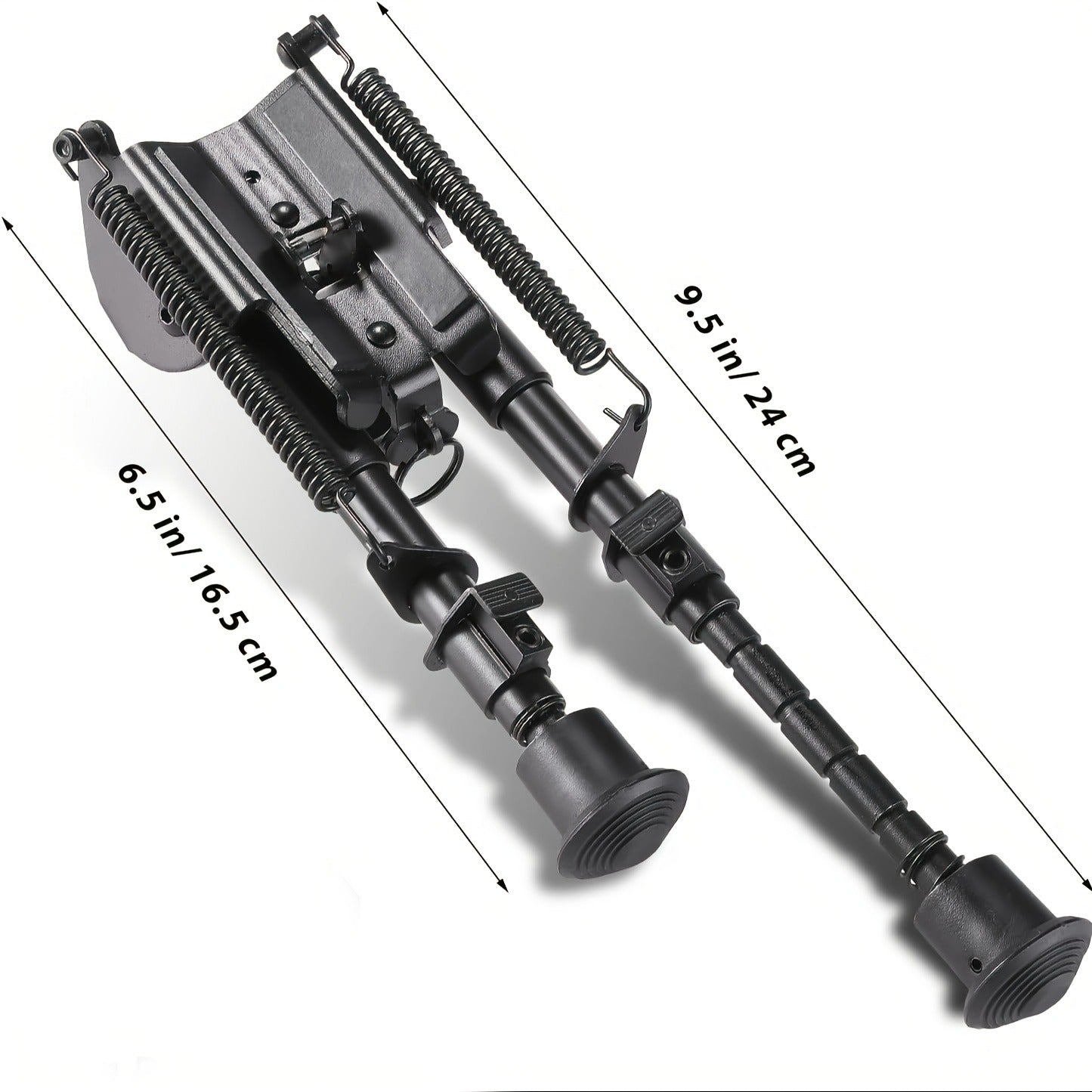 Aluminum Alloy Tactical Rifle Bipod – Adjustable 6-9 Inch Spring Return Legs, M-LOK Compatible, Collapsible Shooting Support for Hunting & Range