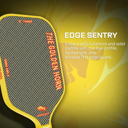 Titanium Pickleball Paddle 16mm Wire Woven Surface PP Honeycomb Core Hot Pressed Power Control Spin Pickleball Racket for Beginner Intermediate Advanced