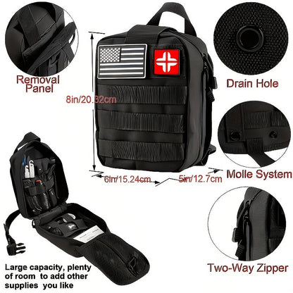 242-Piece Survival Kit – Outdoor Emergency First Aid Set