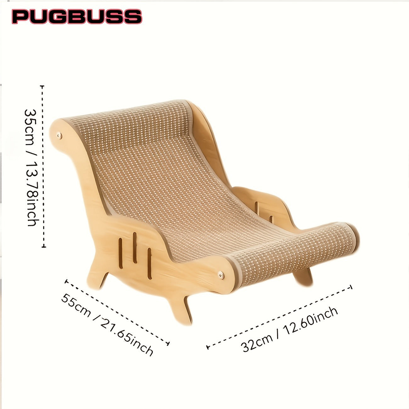 Cat Scratcher Lounge Chair 2-in-1 Natural Sisal Sofa Bed No Shedding Breathable Ultra Durable Oversized Design for Scratching Napping Playing, All-Season Multi-Functional Cat Scratch Bed, 1pc