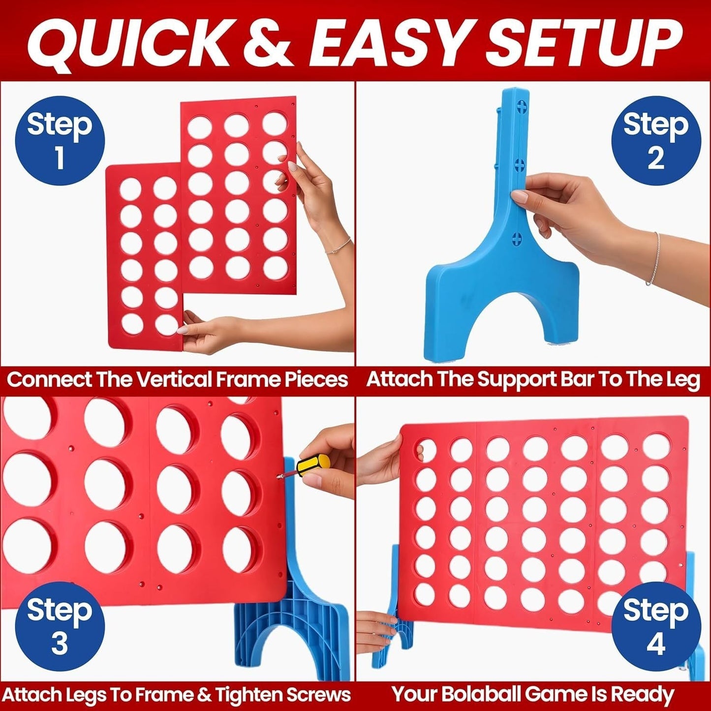 Outdoor Lawn Toss Game Set – Washer Toss & Ladder Toss for Backyard Party, Portable Yard Games for Adults Kids Family, Includes Carrying Case, Fun for Tailgate Camping Beach BBQ Gatherings