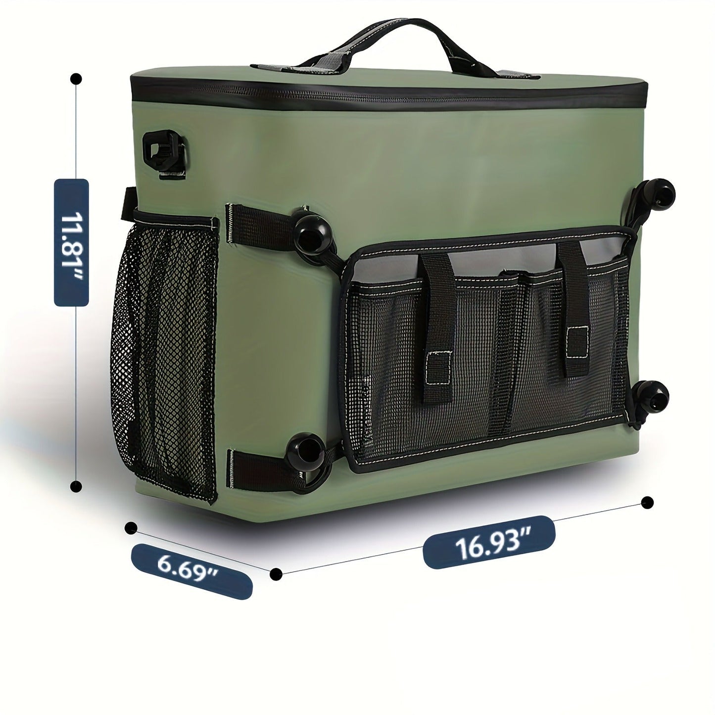 Kayak Cooler Bag with Lawn-Chair Style Seat Back – Insulated Portable Ice Chest for Kayaking, Boating, Beach, Camping & Travel, Adjustable Shoulder Strap, Keeps Drinks & Snacks Cold All Day