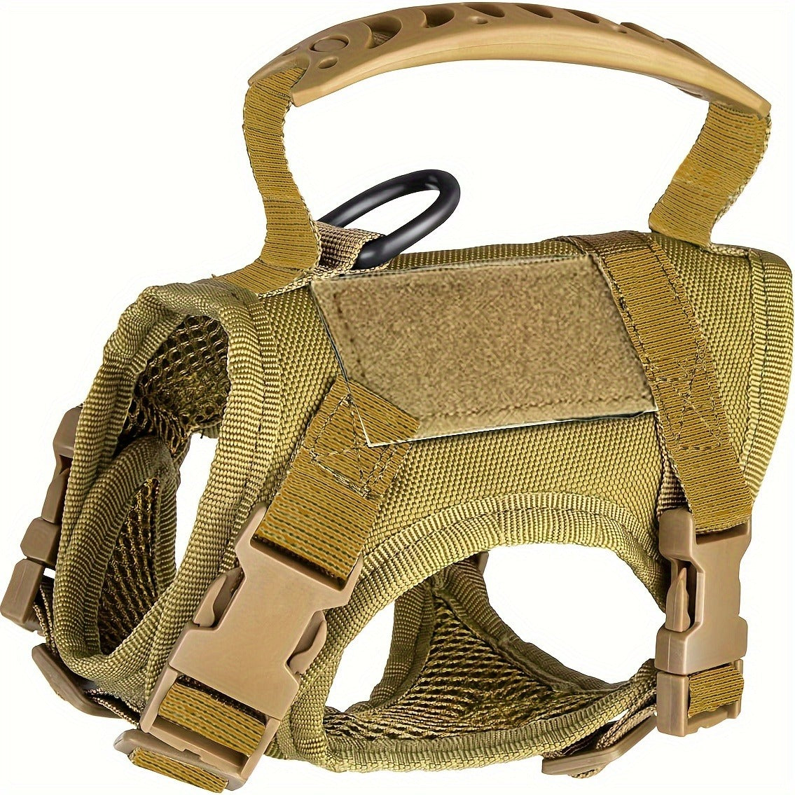 Cat Tactical Vest Harness Adjustable 600D Chest Strap for Cats & Puppies - Escape-Proof Training Vest Harness in Black Khaki Red Rose Red Mineral Green & Mixed Colors