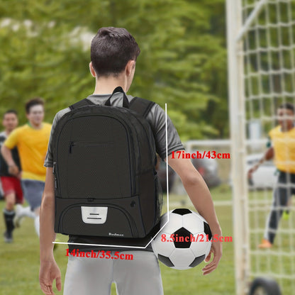 Soccer Ball Backpack – Sports Bag with Cleat & Ball Compartment