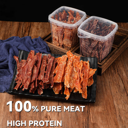 Duck Jerky Dog Treats Bundle High Protein Chews Grain Rawhide Free Daily Snacks for Small Medium Large Breeds Duck Lovers Dried Meat Bites Duo