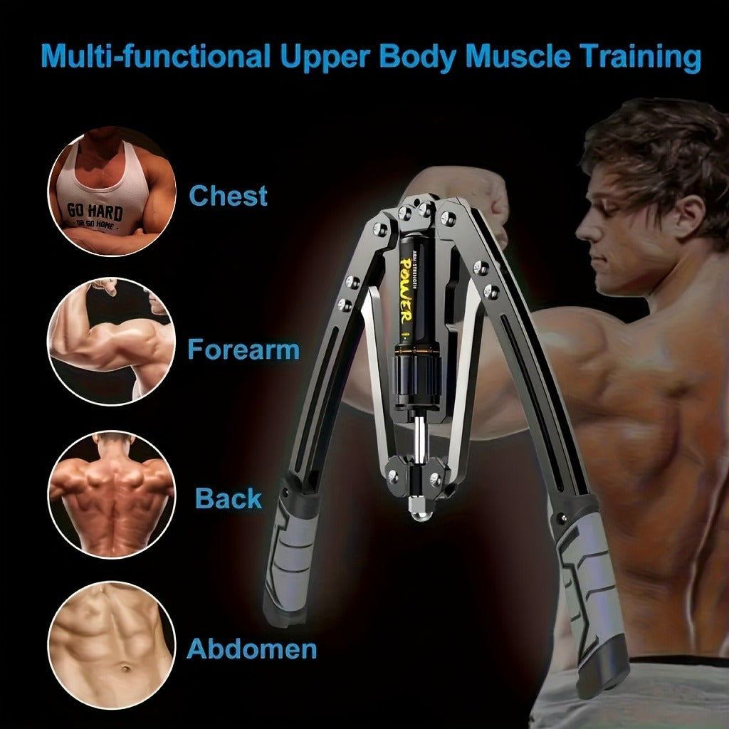 Chest Expander Resistance Trainer – Adjustable 22-440 lbs, Home Gym Arm & Chest Muscle Builder, Full Body Workout Equipment