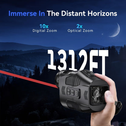 Night Vision Monocular with 850nm IR Illuminator, 5X Digital Zoom 2.5K FHD Camera 1.54" Display, Infrared Night Vision Scope for Hunting Camping Wildlife Surveillance, 2000mAh Battery 6Hr Runtime