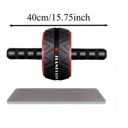 Ab Wheel Roller with Knee Pad – Core Strength & Balance Training, Abdominal Crunch Machine for Home Gym, Arm & Abs Muscle Toning, Stainless Steel & PP Options