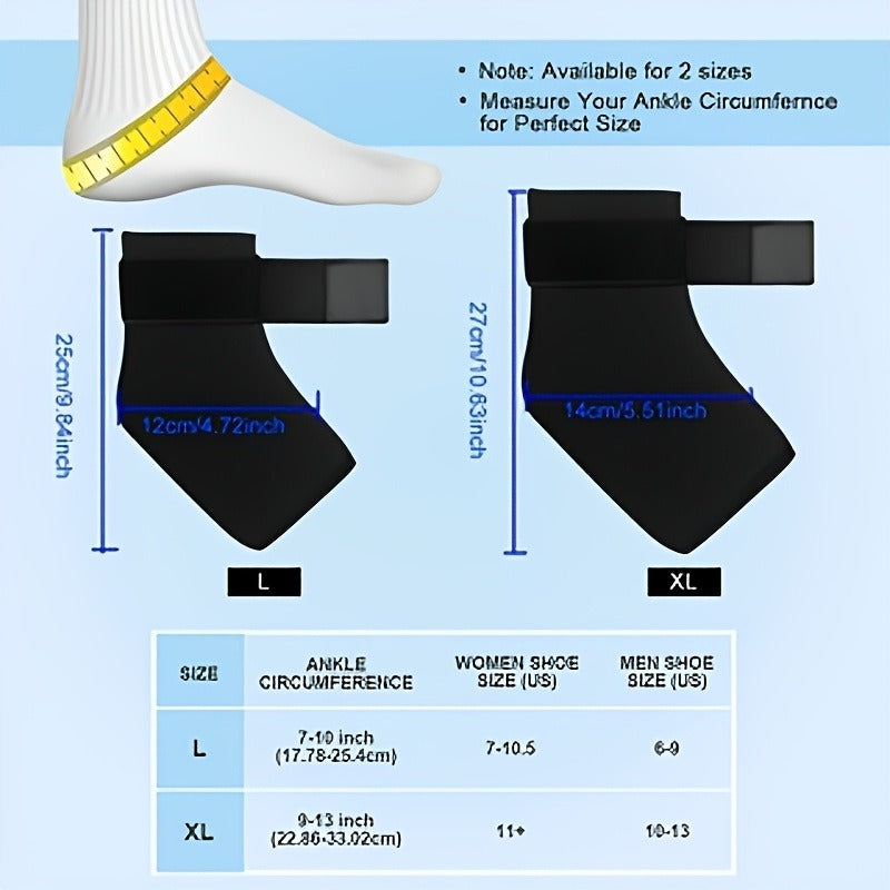 Ankle Ice Wrap Reusable Gel Ice Pack Hot Cold Compress Adjustable Strap