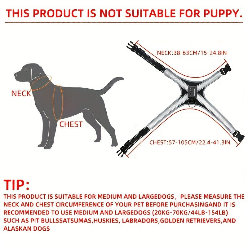 LED Dog Safety Vest USB Rechargeable 8 Color Flashing Light Night Visibility Harness for Medium Large Dogs Reflective Pet Walking Vest