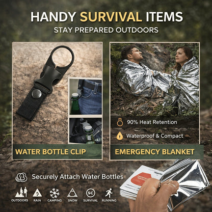 Camping Survival Kit Gift Set 19-in-1 – Emergency Survival Gear with Magnesium Fire Starter, Ideal Birthday Gift for Men, Dad, Husband, Fishing, Hunting & Outdoor Adventures