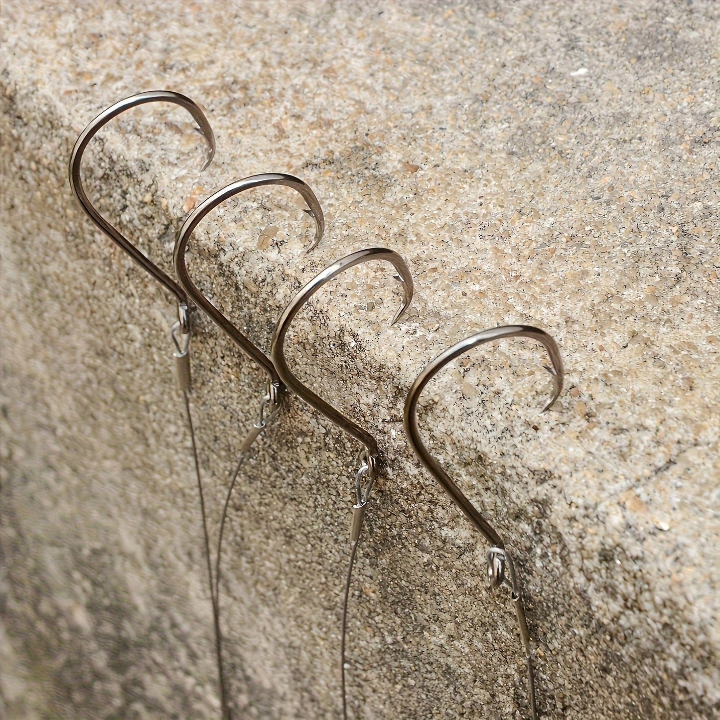 Circle Hooks 50pcs – Octopus Offset Steel Fishing Hooks for Catfish, Bass, Saltwater & Freshwater, Size 1/0 to 7/0