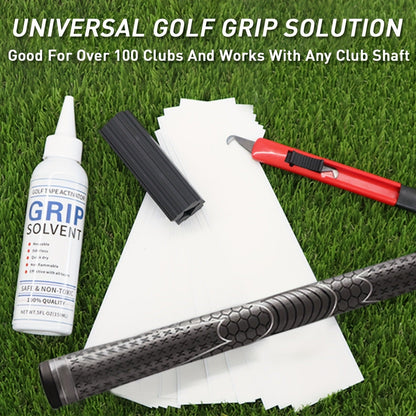 Golf Club Regripping Kit – Hook Blade, 15 Grip Tape Strips, 5oz Citrus Grip Solvent & Rubber Vise Clamp | Professional Golf Grip Replacement Tool Set