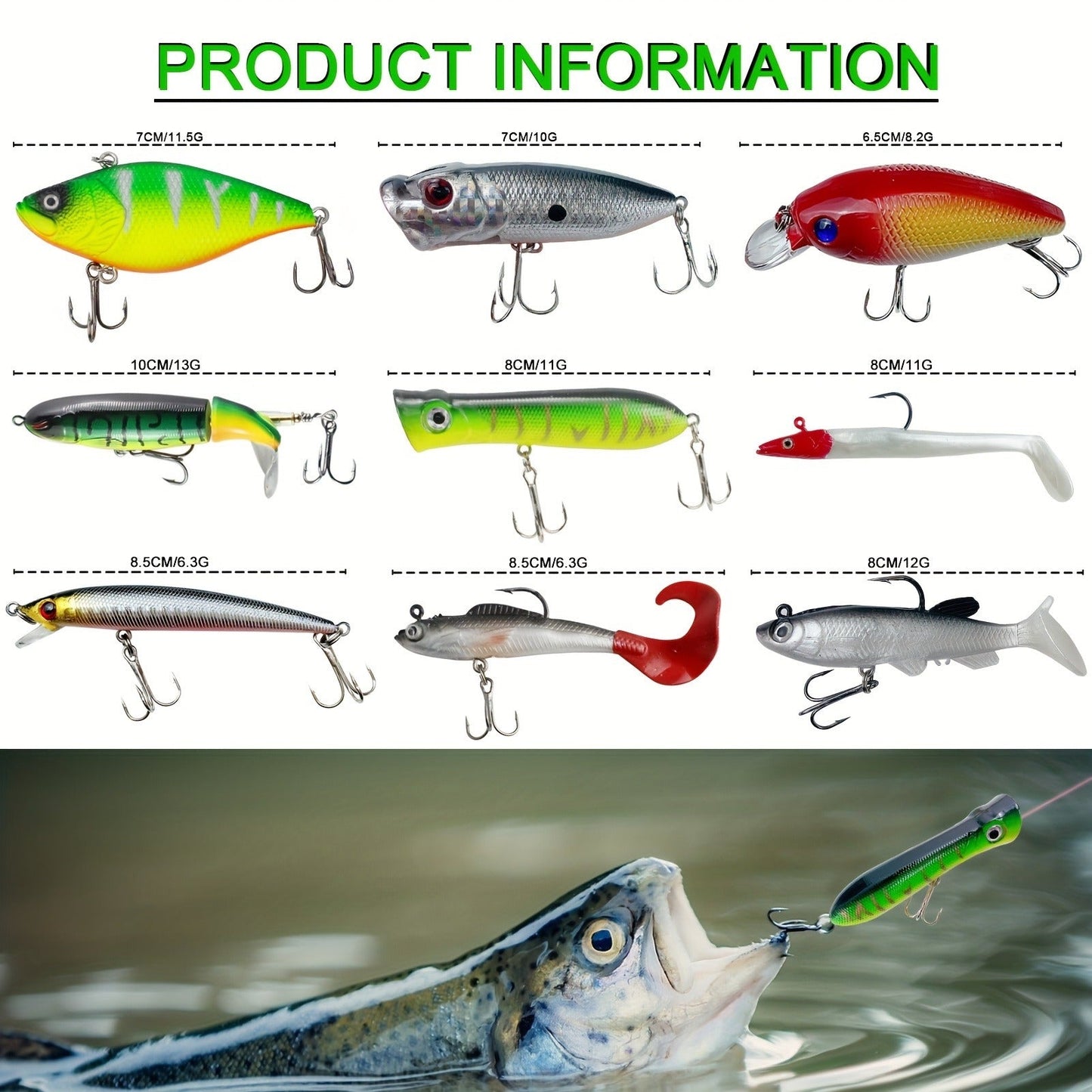 Fishing Lures Kit 346pcs with Tackle Box – Crankbaits, Minnow, Spinnerbaits, Spoons, Soft Baits, Jigs, Hooks, Weights & Sinkers, Topwater Lures for Freshwater & Saltwater Bass Fishing, Angler Gift Set