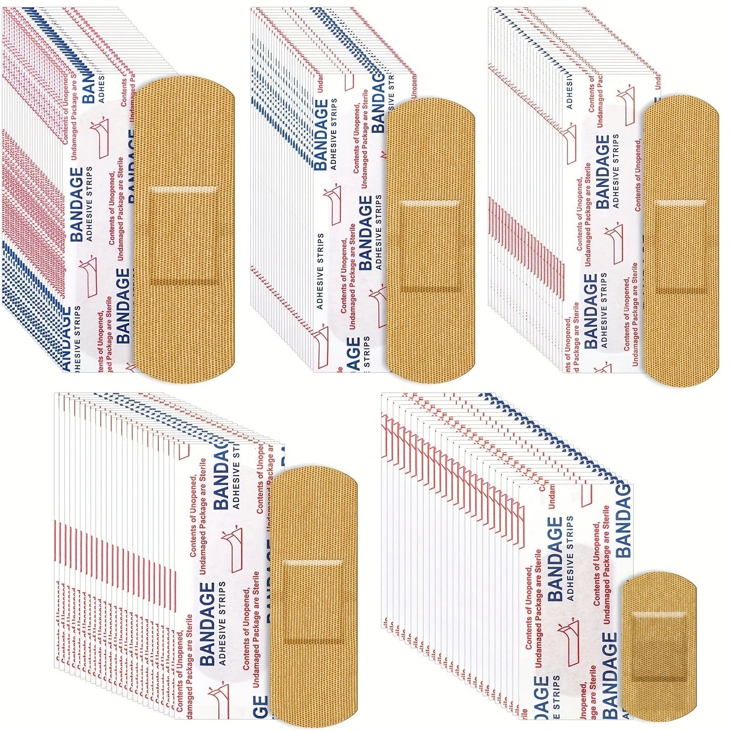 500pcs Adhesive Bandages Flexible Breathable Dark Brown Skin Tone – Bulk Wound Care Strips for Home First Aid, Finger Cuts, Skin Wrapping & Everyday Injuries, Discreet Natural Color