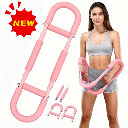 Arm Strength Trainer Three-Bar Chest Expander, Adjustable Multi-Level Resistance, Portable Detachable Forearm & Chest Workout Device for Home Gym, Strength Training & Muscle Building