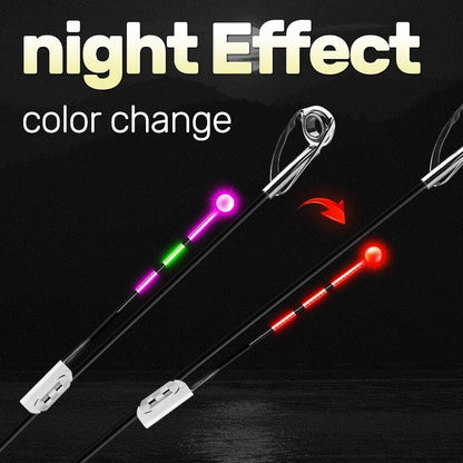Fishing Bite Indicator Pole Tip Lights 5PCS – Gravity Sensing Color-Change Hook Alert, High-Visibility LED Night Fishing Indicators for Sea Fishing, Raft Fishing & Platform Fishing (Battery Not Included)