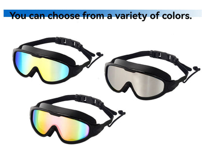 Anti-Fog Swim Goggles 2-Pack UV Protection Wide Lens Adult