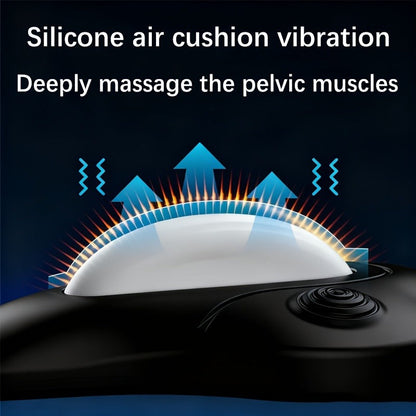 Pelvic Floor Trainer Electric Massage Cushion – 6 Vibration Modes, Wireless Rechargeable, Hip & Leg Muscle Training for Men Women, Home Gym Office Use